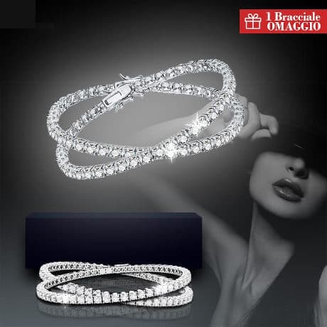 Bracciale Tennis: 2 BRACCIALI AL PREZZO DI 1